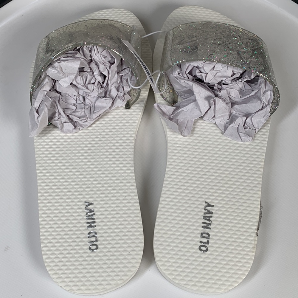 Girl’s glitter slides - Picture 3 of 7